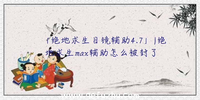 「绝地求生目镜辅助4.7」|绝地求生max辅助怎么被封了